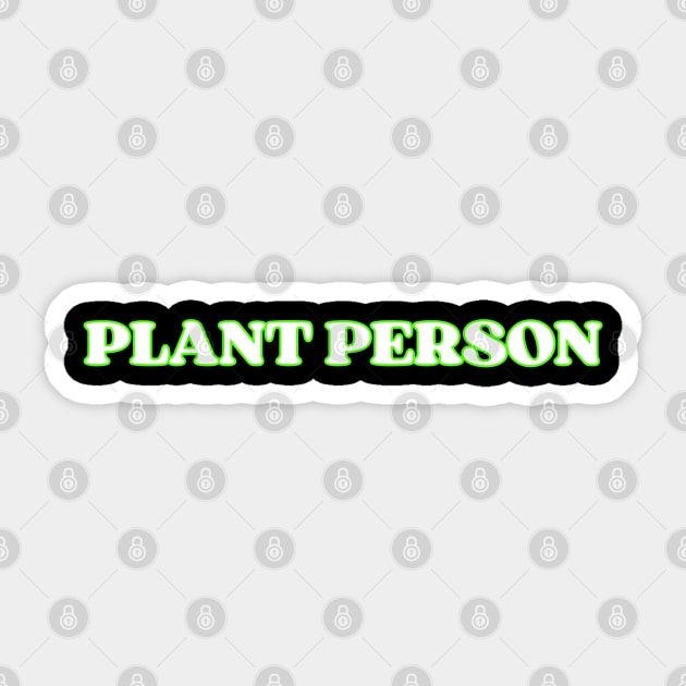 Plant Person Sticker by Four Season Foraging